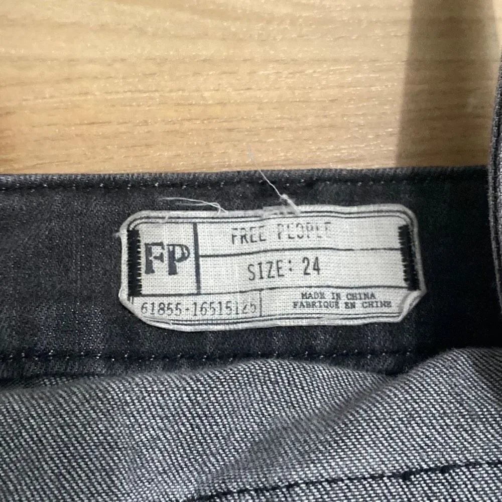 Free people dark gray wash overalls size small‎